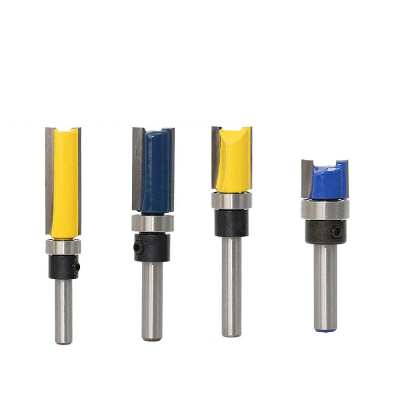 

Woodworking Trimming Cutter 6.35mm Shank Diameter Bearing Straight Knife H11.9 H20 H25