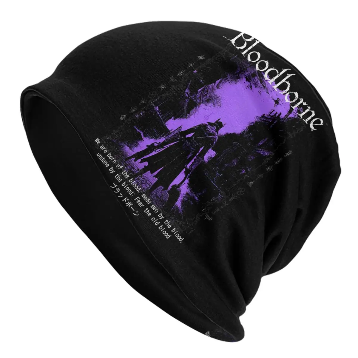 Bloodborne Dark Souls Caps Game Cool Unisex Outdoor Skullies Beanies Hats Spring Warm Dual-use Bonnet Hat