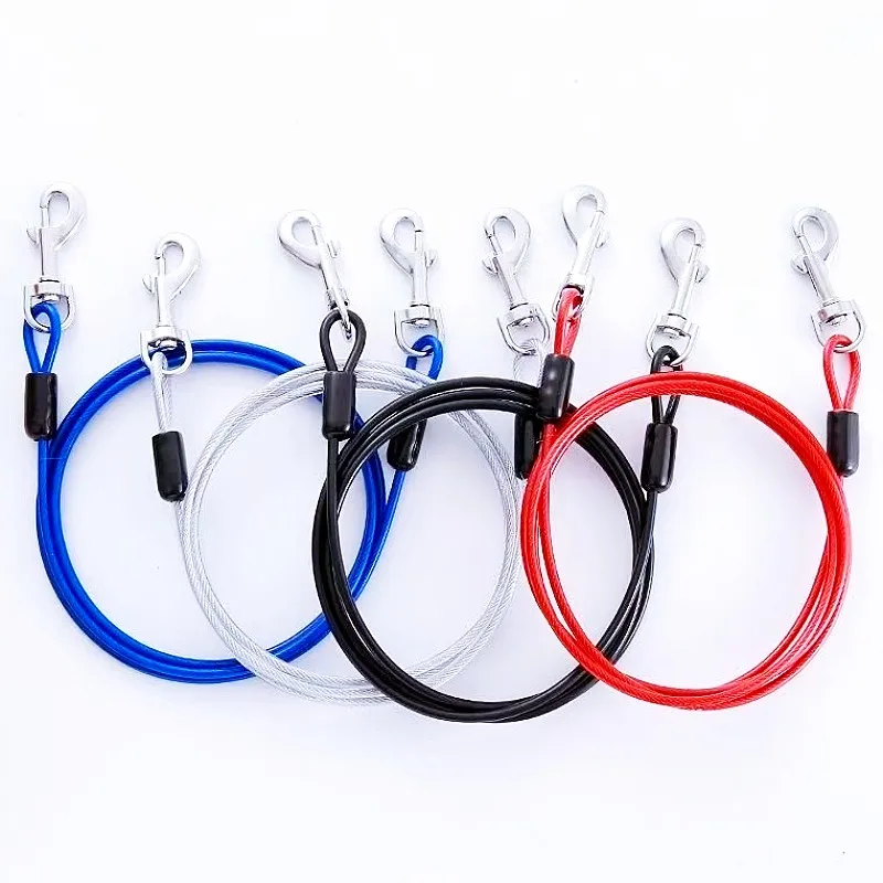 

Dog Leash 3m Long Dogs Leash Extended Rope Double Head Leashes for Dog Walking Anti-bite Steel Wire Dogs Leashes Pet Supplies