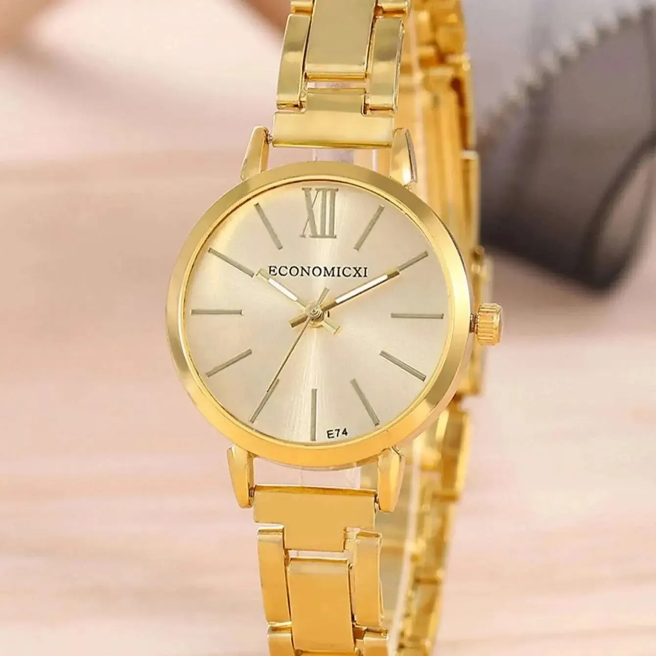 Roman Scale Girls' Steel Band Children's Student Watch Bracelet