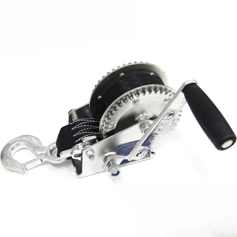 

Manual winch yacht rubber trailer winch two-way self-locking
