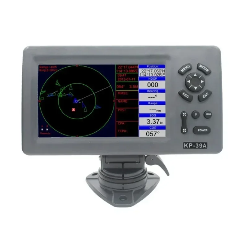 Plotter gráfico GPS barato e fino KP-39A de 7 polegadas com transponder AIS classe B