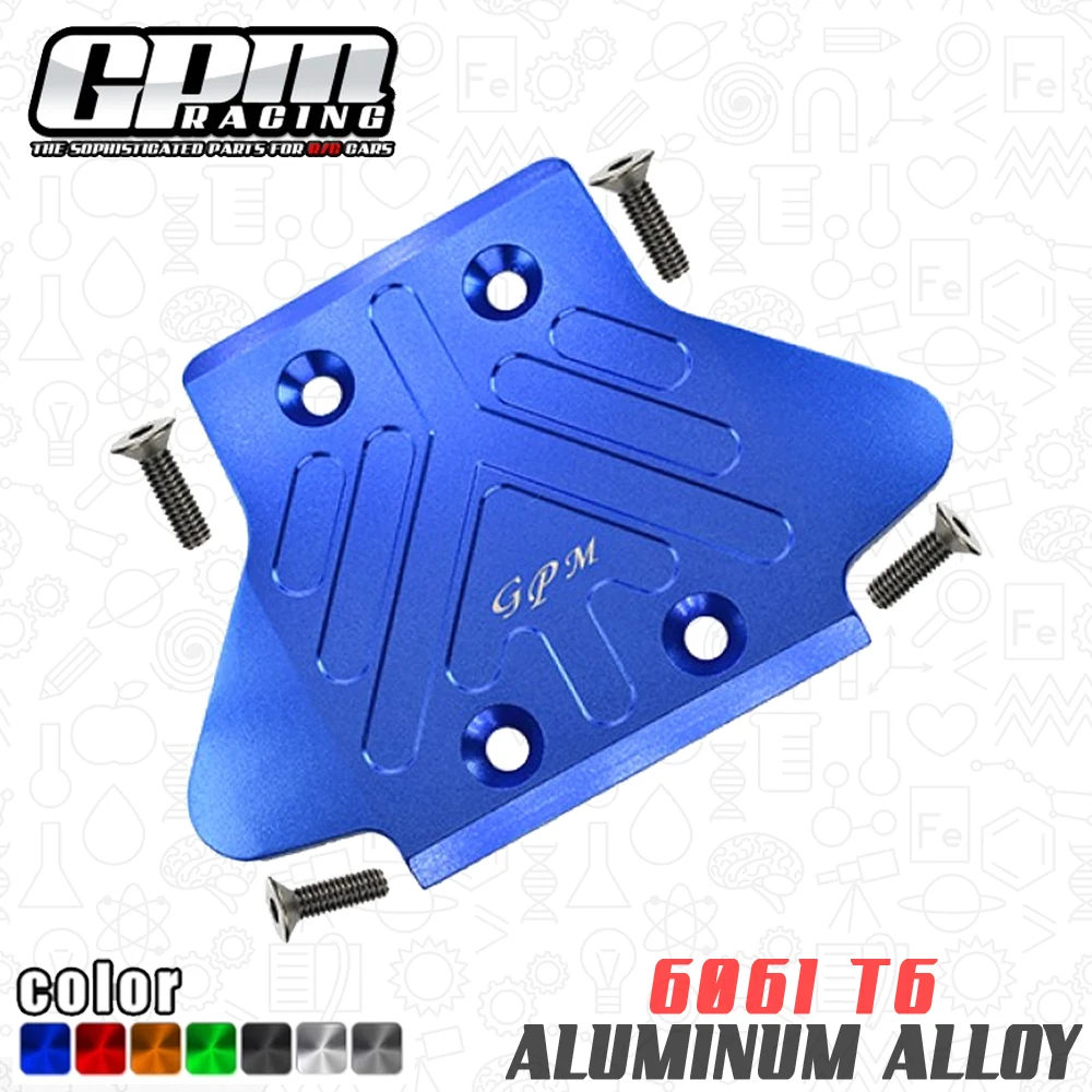 

GPM для ARRMA 1/7 Fireteam 1/8 Kraton Notorious Talion Outcast 6S Детали для обновления радиоуправляемого автомобиля Металлическое заднее шасси Броня Защитная пластина