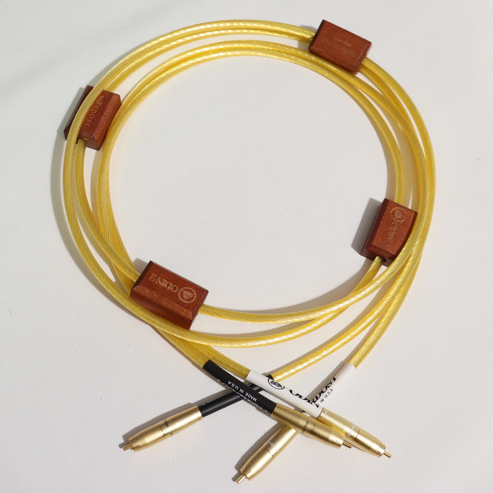 Cavi HOLO RCA originali di riferimento Supreme Gold Cavi di interconnessione di grado audiofilo per amplificatori e lettori CD