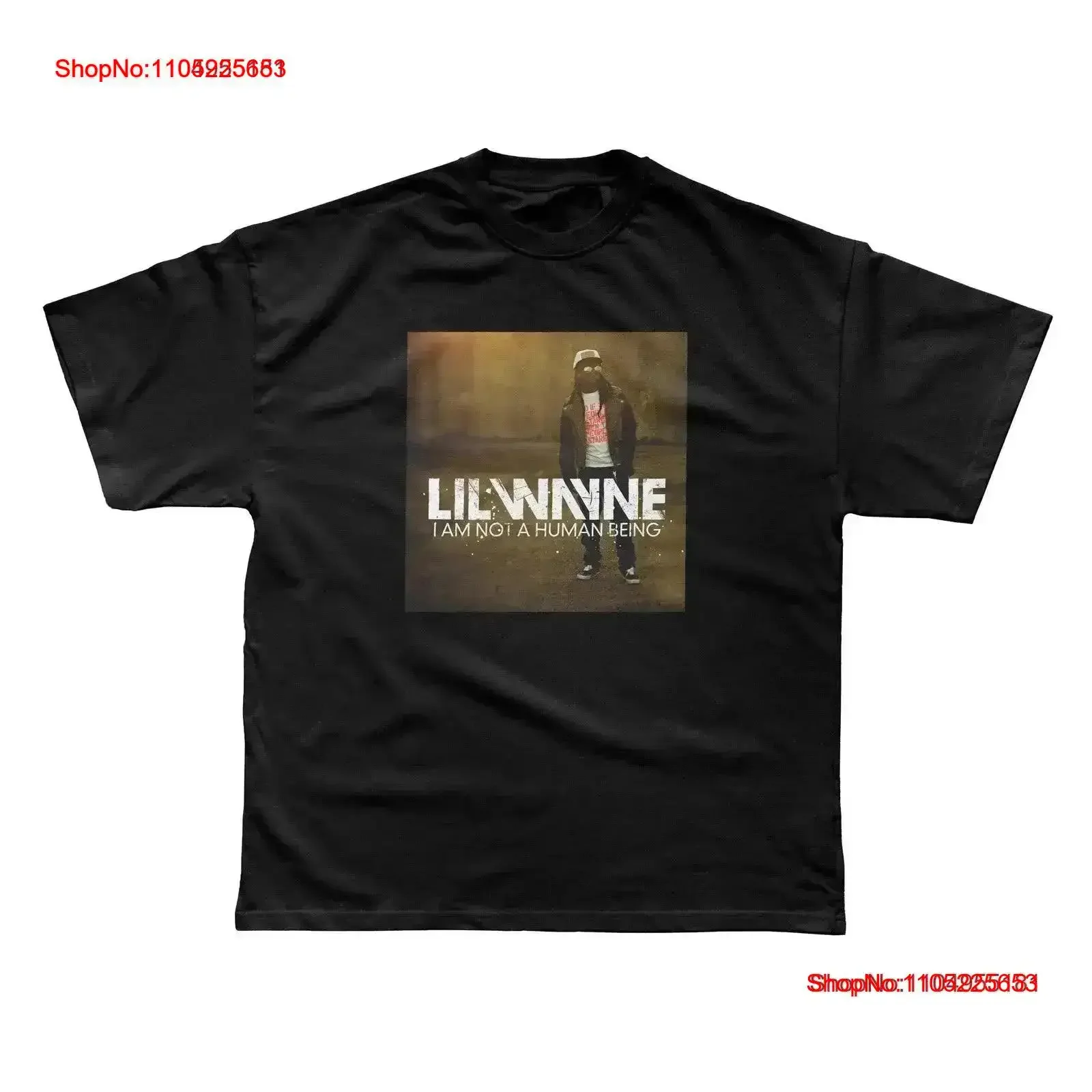 تي شيرت Lil Wayne I Am Not A Human Being Premium تي شيرت عتيق مغسول وممتد ومريح برسومات عصرية وأنيقة قليلاً