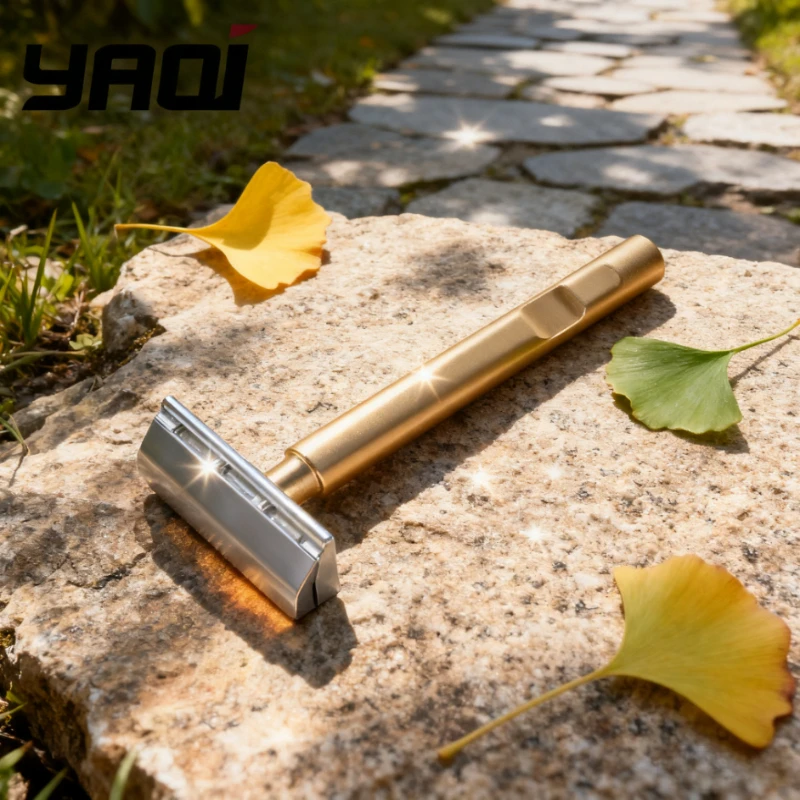 YAQI Tachi(Aluminum Version)  Light Weight Single Edge Safety Razor- length 91 mm,1.00mm gap Professional Man travel shaving kit