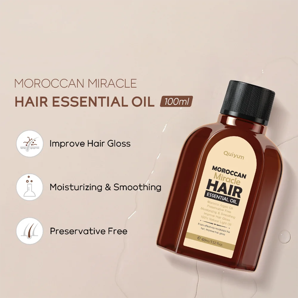 Argan Hair Oil Tratamiento Aceite Para El Cabello Odżywka Do Włosów Lissage Cheveux Olio Capelli Lissage Bresilien Keratin 100Ml