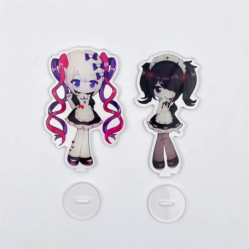 Game NEEDY GIRL OVERDOSE KAnge Ame Rain Cosplay Acrylic Figure Stand Kawaii Standing Plate Ornament Accessories Prop Gift