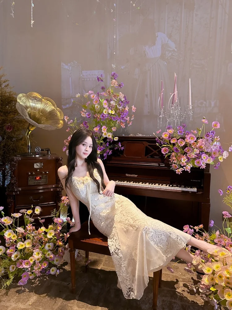 

Новинка лета: Платье-юбка «Фея» с 3D-цветочным дизайном, романтическая серия от Юй Сяосяо, полиэстер