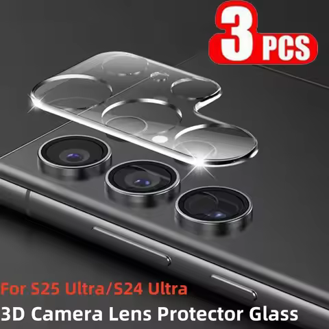 3PCS Camera Lens Glass for Samsung Galaxy S25 S24 Ultra S23 S22 S21 Ultra S23+ S24+Plus S25+ S25 Ultra Screen Protector Glass