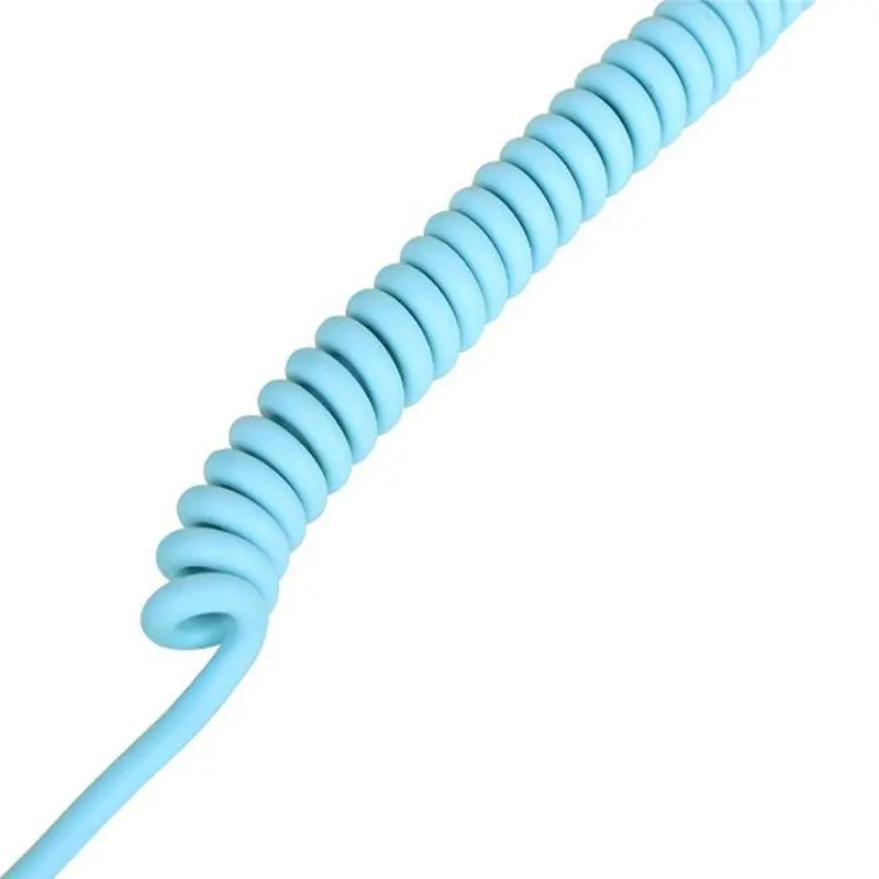 HOTB72A Stretchable 6 Meter Coiled Guitar Cable L-S Coil Electric Instrument Cable Curly Design