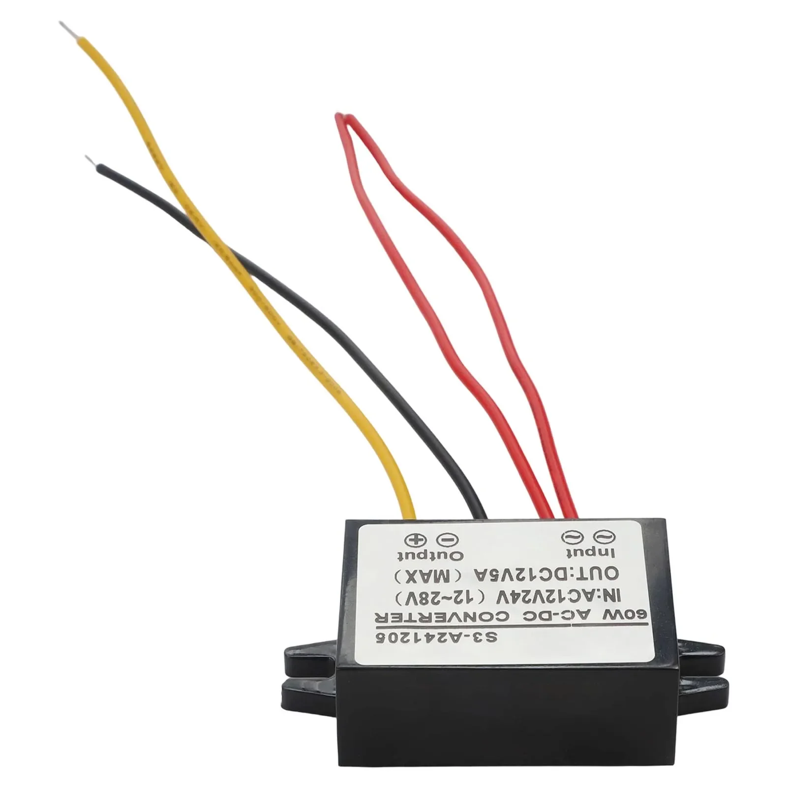 12V Adapter AC-DC Converter Heavy Rain Outdoor Use 95 Conversion Efficiency Output Power 60W IP68 Waterproof Rating