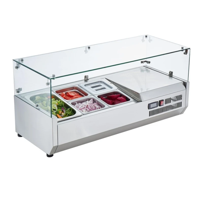 Mini Salad Preparation Refrigerated Salad Bar/Sandwich Dressing Preparation Station