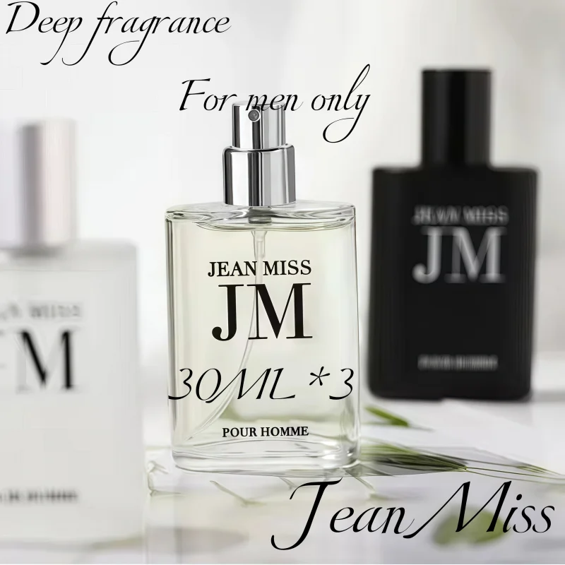 

90ml Men's Cologne Gift Set (3 Bottles) - Woody Floral Scent, Long Lasting & Original Perfume in gift boxes, gift perfume