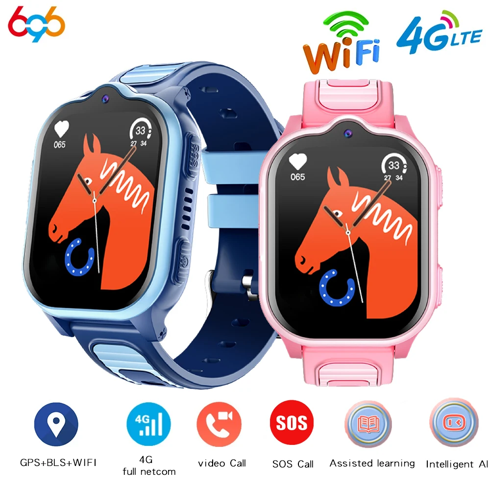 

New 2.01" Kids 4G Smart Watch Video Call Voice Chat GPS WIFI LBS Location Assisted learning Intelligent Al Children Smartwatch