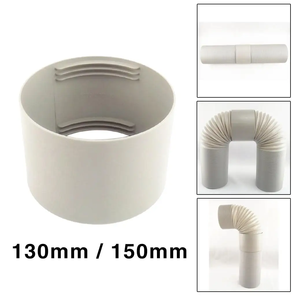 Clockwise Counterclockwise Exhaust Hose Coupler Round PP Air Conditioner Extension Adapter