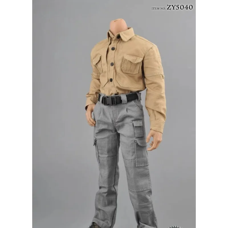 

ZY5040 1/6 Scale Male Soldier Workwear Coat Overalls Set Clothes Model for 12inch Action Figures Body Doll Decoration