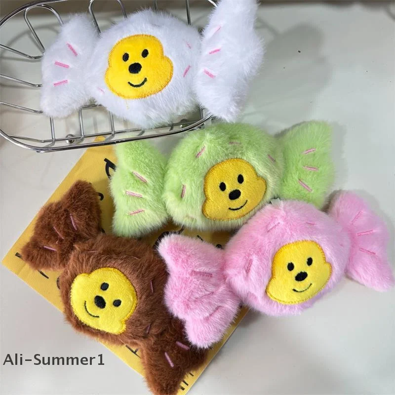 クリエイティブでキュートなキャンディモンキーのぬいぐるみ、キーホルダー、ペンダント、バッグチャーム、バックパックの飾り、ギフト、キーリング