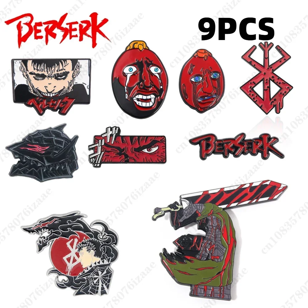 Anime Guts Enamel Pins Brooch Berserk Brand of Sacrifice Badge Cartoon Brooches for Women Men Lapel Pin Jewelry Accessories Gift