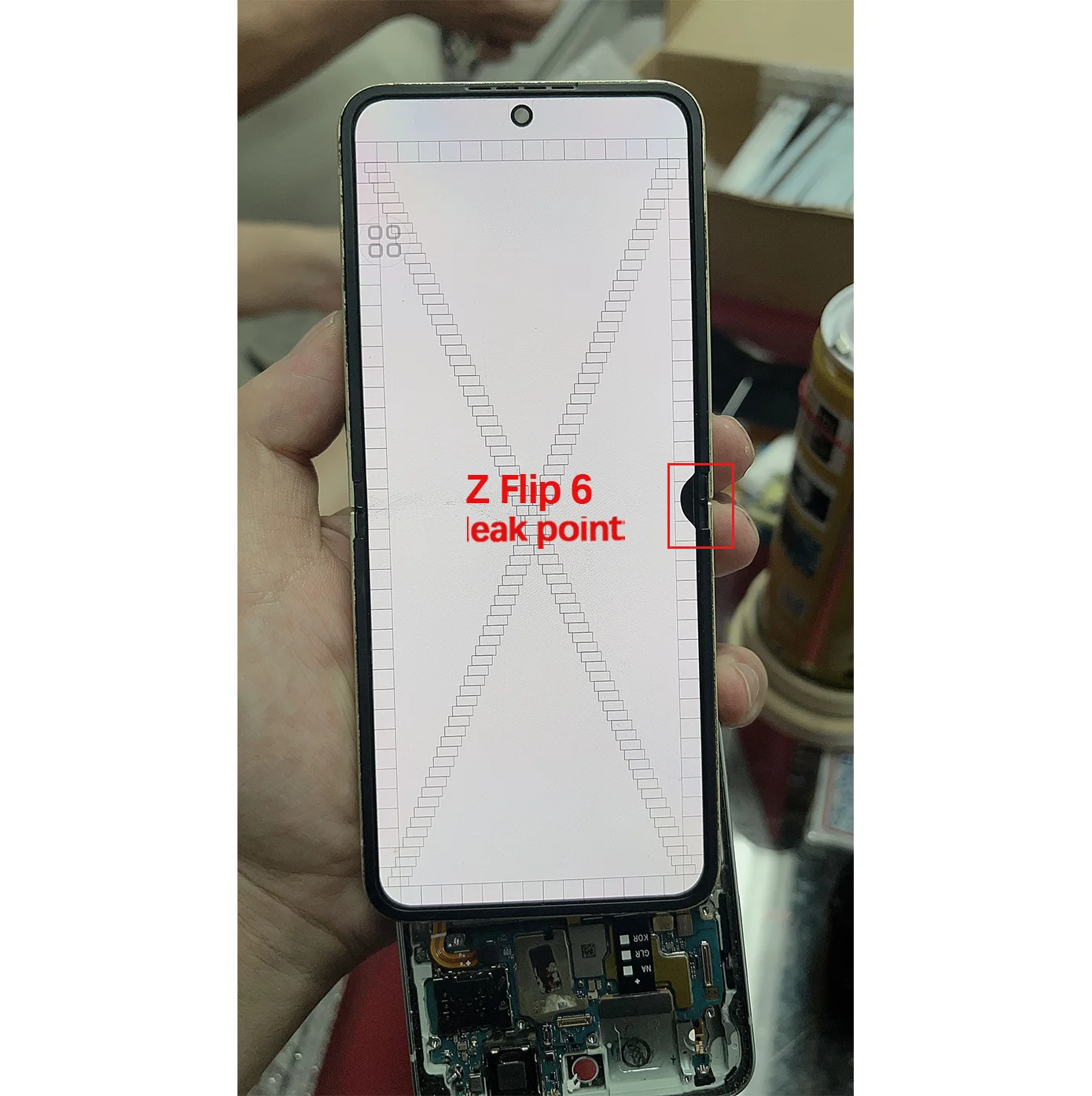 For Samsung Galaxy Z Flip6 5G SM-F741B Display Screen Display Touch Screen With Frame Digitizer Assembly AMOLED has defect LCD