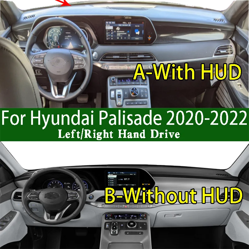 

For Hyundai Palisade LX2 SUV 2020-2022 Dashmat Dashboard Cover Instrument Panel Sunscreen Insulation Anti-Dirt Proof Pad