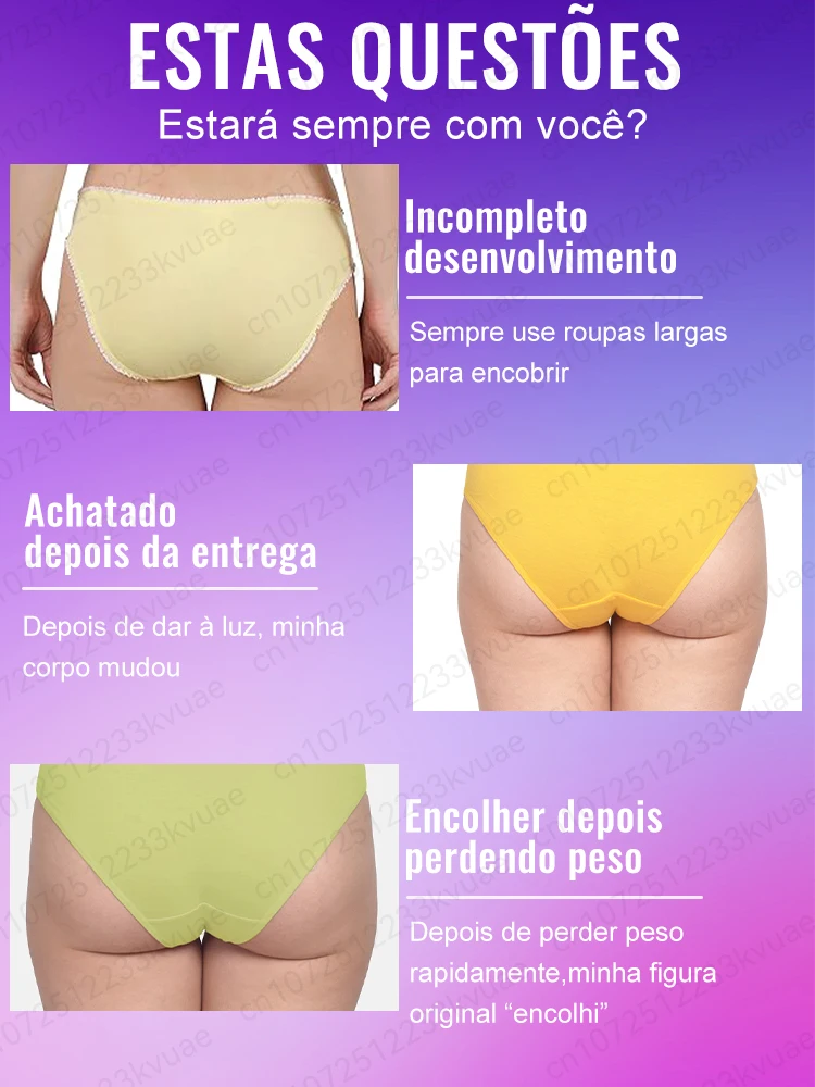 Nádegas Alargamento Óleo Essencial, Big Butt Enhancement, Crescimento das nádegas, Shaping e Shaping, Corpo Sexy