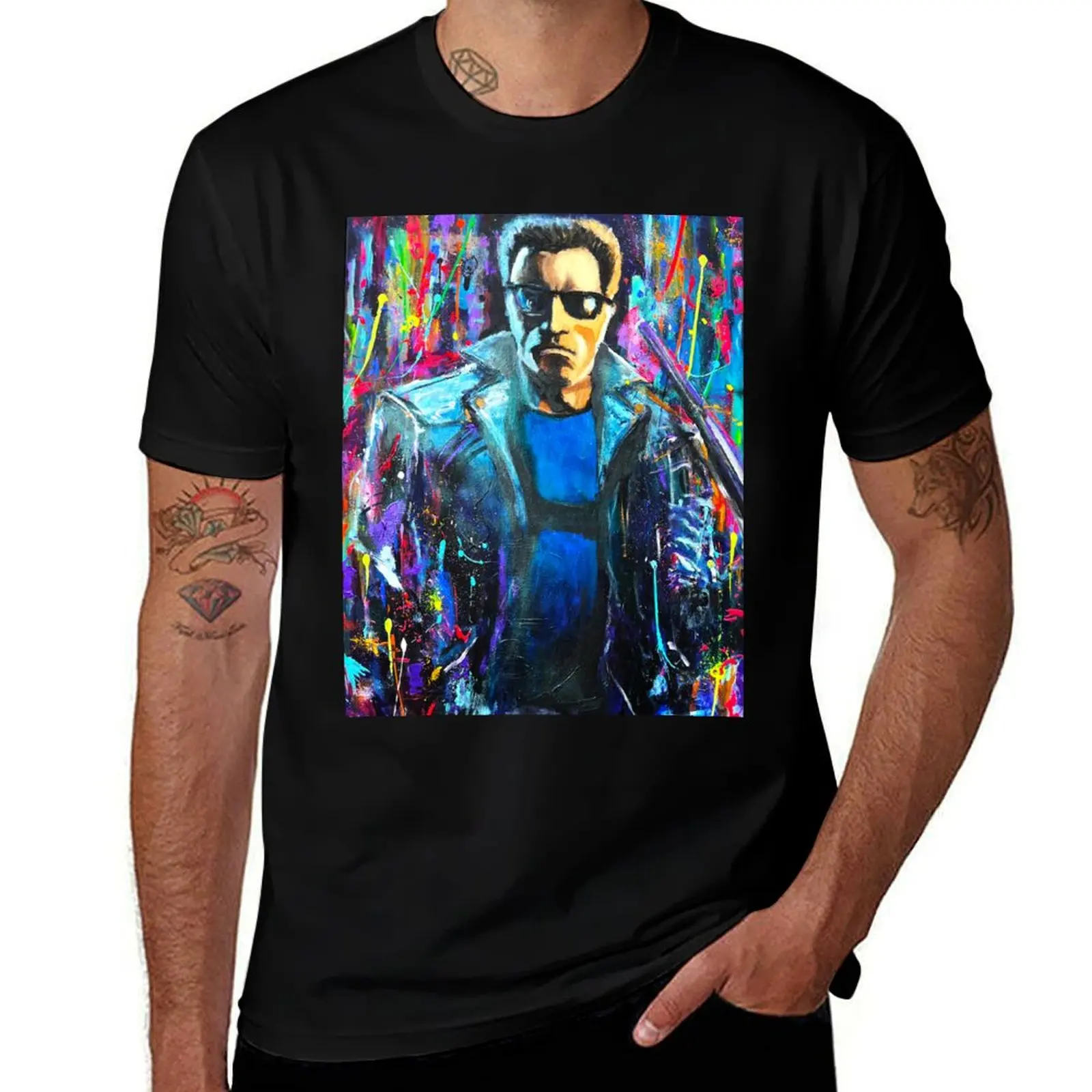 

Terminator Popart T-Shirt oversizeds Personalized t-shirt graphic t shirt vintage fashion shirts black t shirts for men