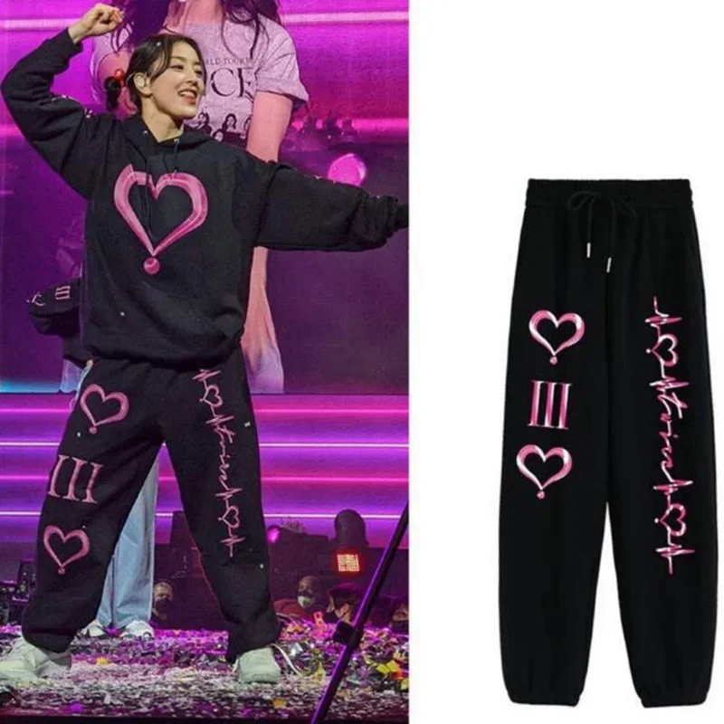 Korean K POP K-POP KPOP TWICE 4th World Tour Joggers Pants Men/Women Casual Trousers Harajuku Hip Hop Sweatpants Pantalon Mujer