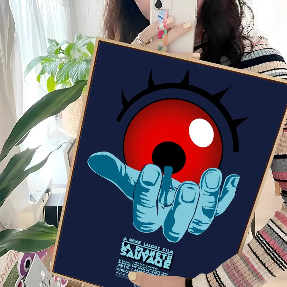 Fantastic Planet La Planete Sauvage Classic Vintage Posters Decoracion Painting Wall Art White Kraft Paper Kawaii Room Decor