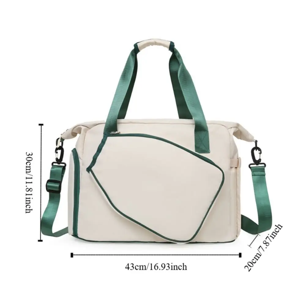 Portable Tennis Racquet Bag Large Capacity Sports Pickleball Racket Bag Travel Shoe Compartment Tennis Shoulder Bag