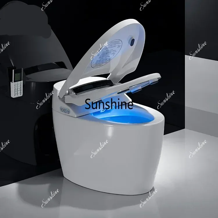 Smart toilet Intelligent, Automatic flip-top flush ceramic automatic flushing integrated Commode S-shaped water trap toilet  FT