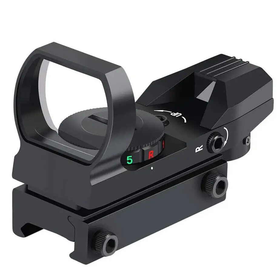 Reflex holográfico tático Red Green Dot Sight 4 tipo retículo para trilhos de 20 mm