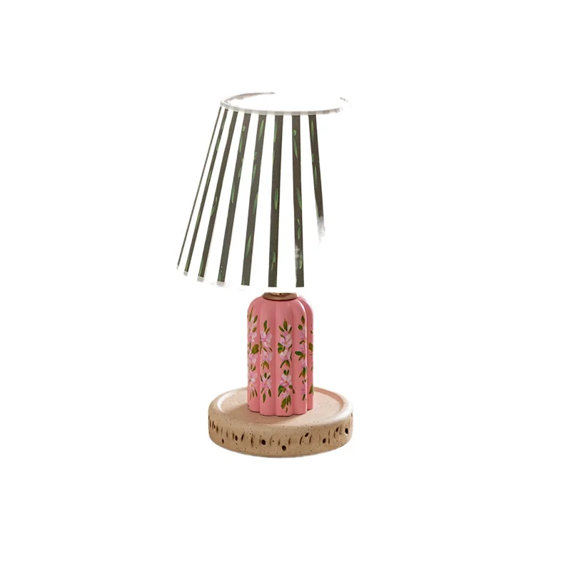 Candeeiro de mesa americano rural pastoral moderno simples quarto cabeceira cama e atmosfera de café da manhã
