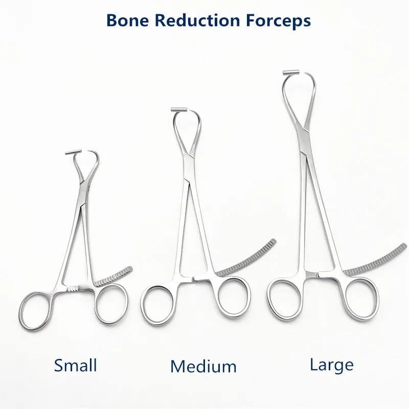 Orthopedic Pointed Reduction Forceps with Guide Hole Kirschner Wire Needle Guider Hole Orthopedic Surgical Instruments