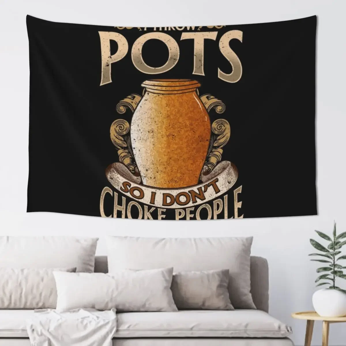 

Funny Pottery Ceramics Lover Porcelain Hobby Pot Fan Tapestry Bedrooms Decorations Decoration Home House Decoration Tapestry