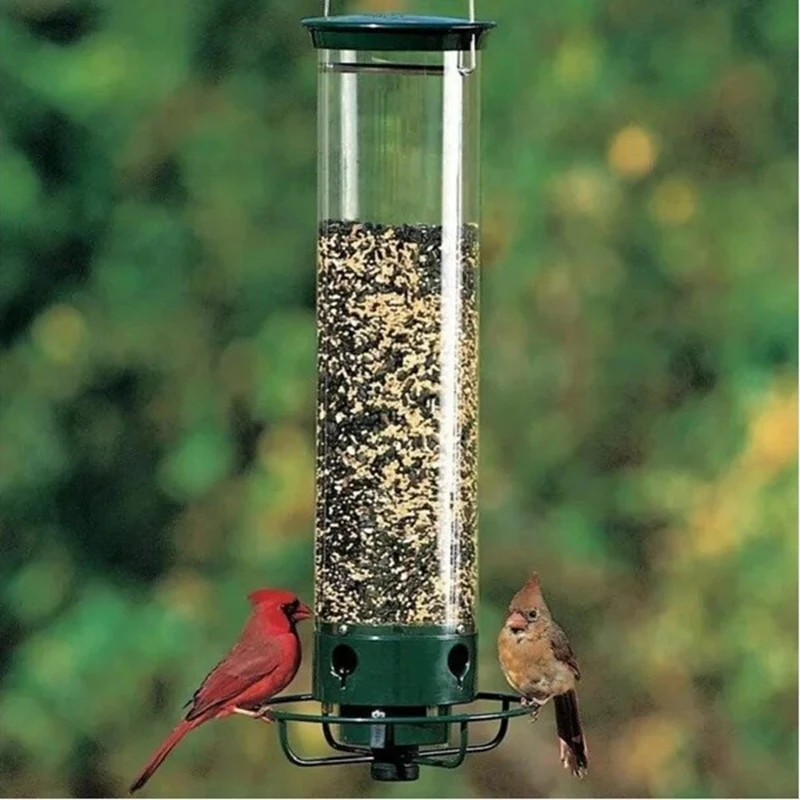 Proof Wild Bird Feeder Metal Bird Feeder With Weight Activated Rotating Perch - Seed Capacity