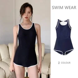 Maillot de bain une pièce à séchage rapide pour femme, uniforme de sport scolaire japonais, olympiques de cosplay simples imbibés