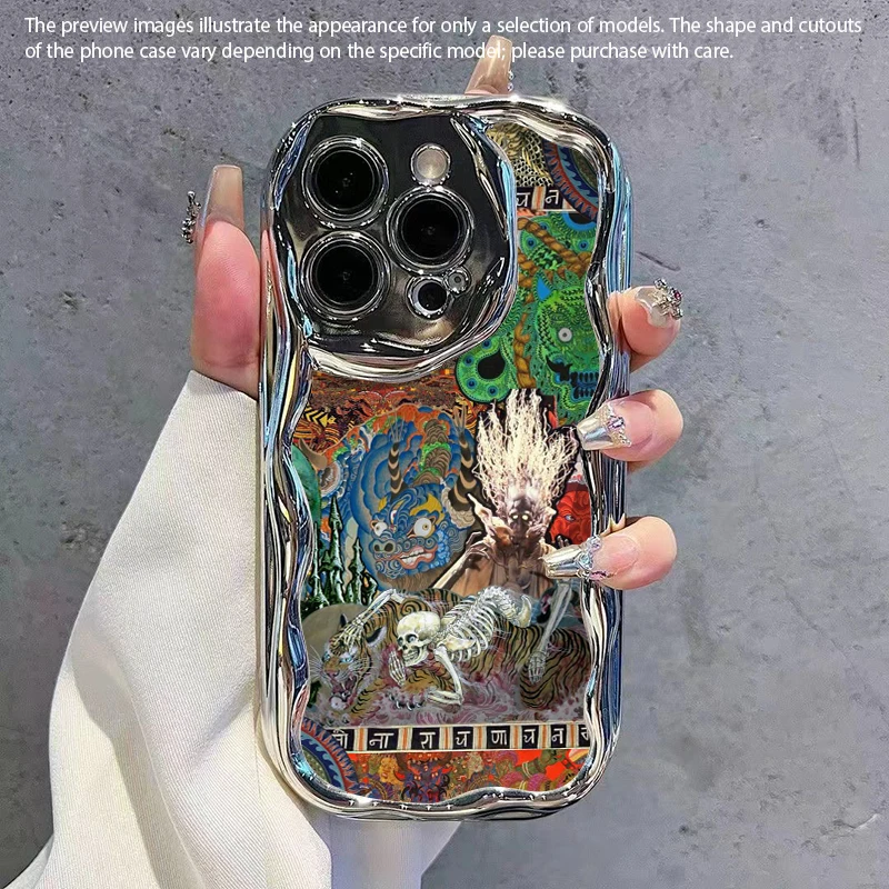 2D Irregular Plated Monster Pa - огляд і ціна Phone Cases Trendy