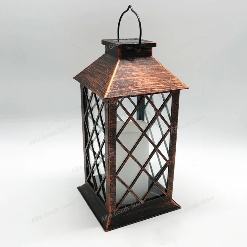 Solar Light Candle Lantern Lamp Waterproof Outdoor Garden Hanging Decorations