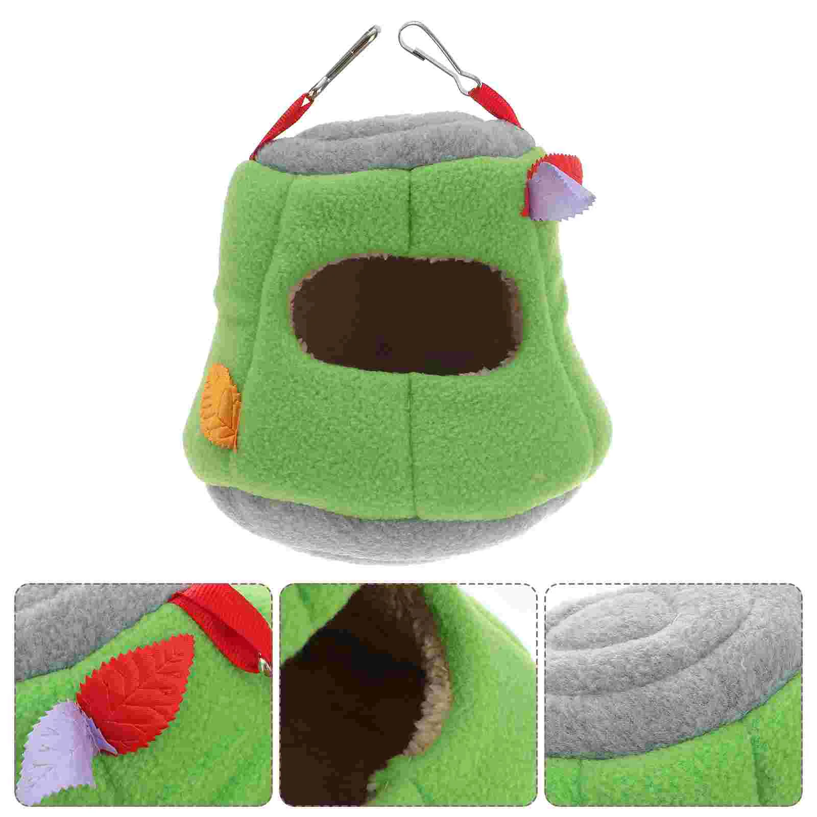 Small Pet Warm Cotton Nest Bird Bed for Cage Conure Cozy Hut Parrot Hanging Tent Hideaway Cave Hammock Sleeping Keep