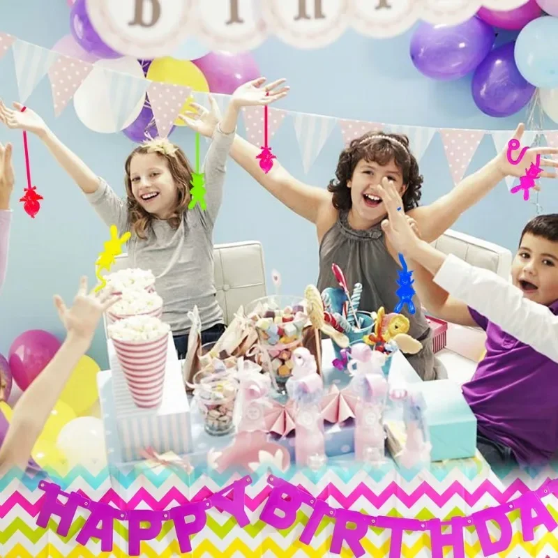 柔らかいTPR素材の粘着性のある手を持つウサギ型のおもちゃ、子供向け、丈夫で伸縮性のある壁登り小型おもちゃ、イースターバスケットやパーティーに最適