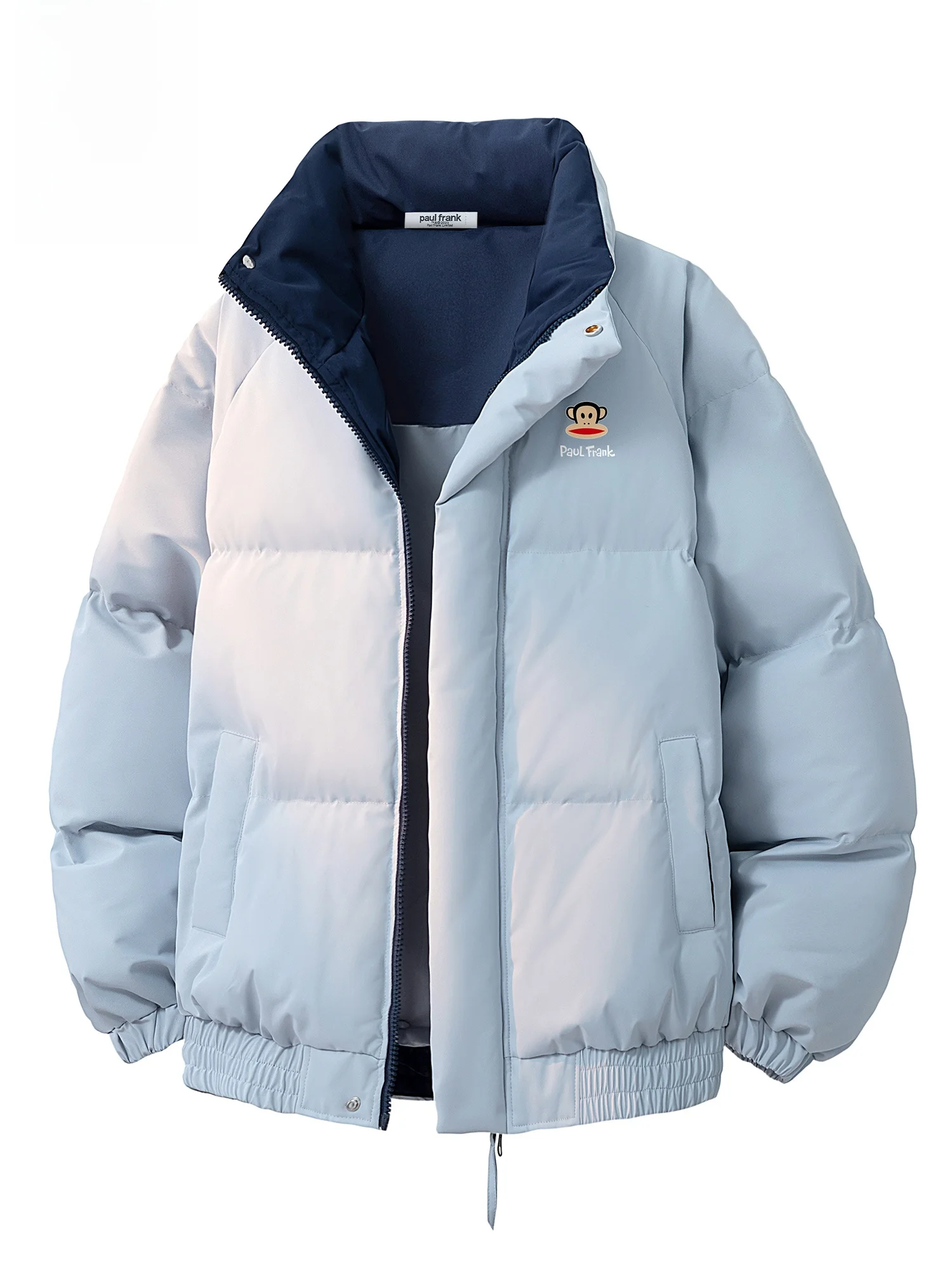 

PaulFrank Thiened Cotton Jaet for Men with Stand Collar Durable Polyester Fabric Warm Youthful Sle Winter Outwear