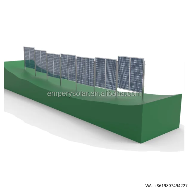 Hot Sale Vertical Solar Farm Ground Mount Structure Framed PV Modules Fence Solar Panels Iconic Solar Racking Systems Hot-dip
