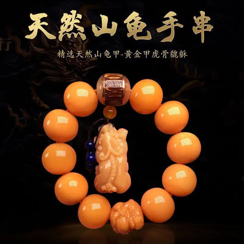 

Мужской браслет «Горный черепаха», бусины в стиле пиксиу, винтажный этнический стиль, универсальный