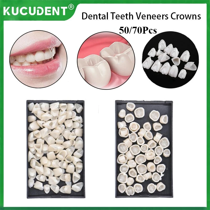 

Dental Temporary Crowns Teeth Crown Resin Porcelain for Anterior Posterior Teeth Whitening Molar Tooth Ultra Thin Gaps Filling