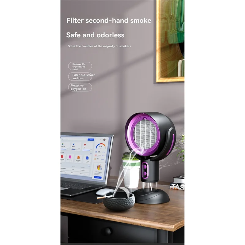 

A76G-Портативная вытяжка Настольная вытяжка с хлопковым фильтром Портативный кухонный вытяжной вентилятор с питанием от USB для квартиры