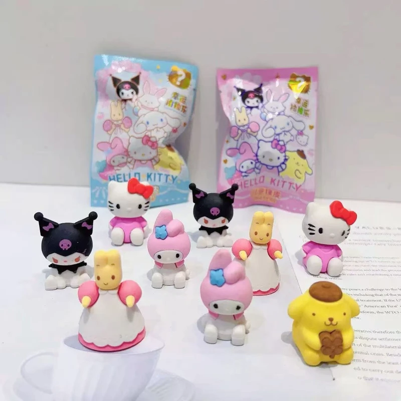 Kawaii 32-teilige Niedliche und Geheimnisvolle Schreibwaren-Überraschungsbox, Zufällige Überraschungskollektion Radiergummi, Schreibtisch-Dekoration, Feiertagsgeschenk – Detail 4