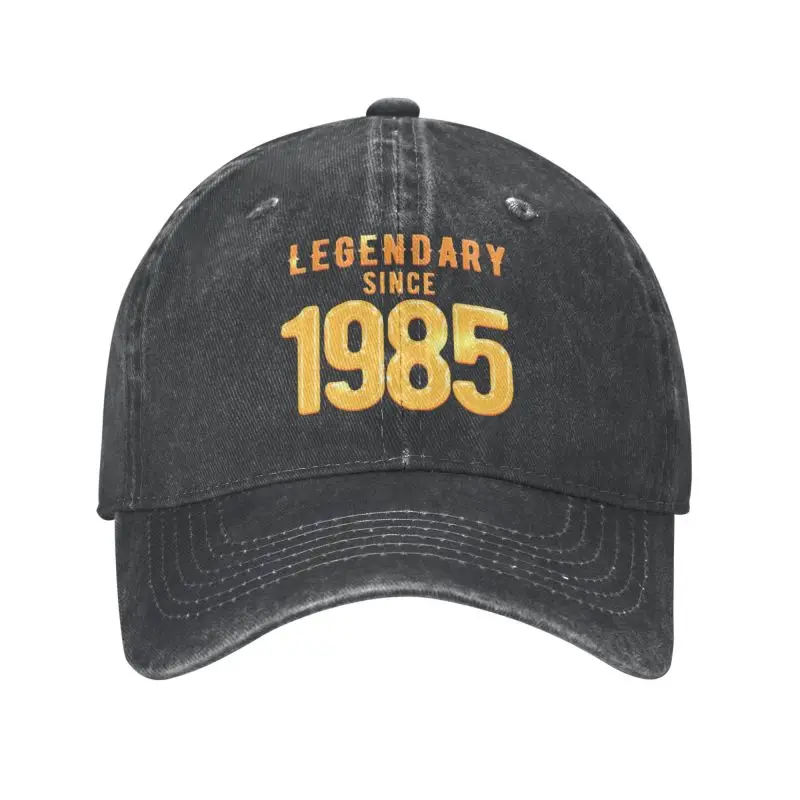 

Custom Classic Unisex Cotton Birthday Legendary Since 1985 Gifts Baseball Cap Adult Adjustable Dad Hat Women Men Sports