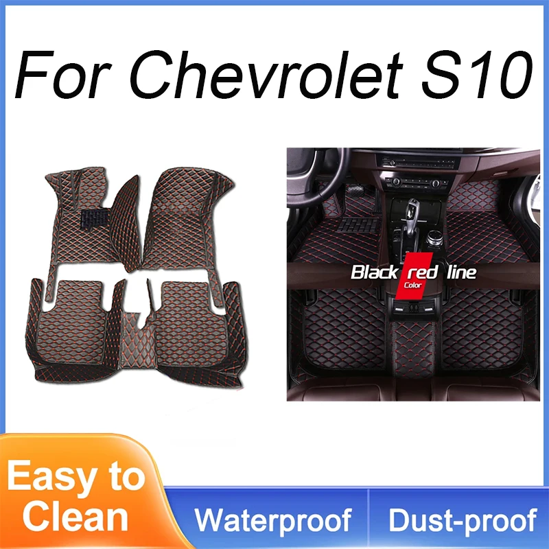 Customized Artificial Leather Car Floor Mat For Chevrolet S10 1994 1995 1996 1997 2000 Protect Your Vehicle's Interior Accessory