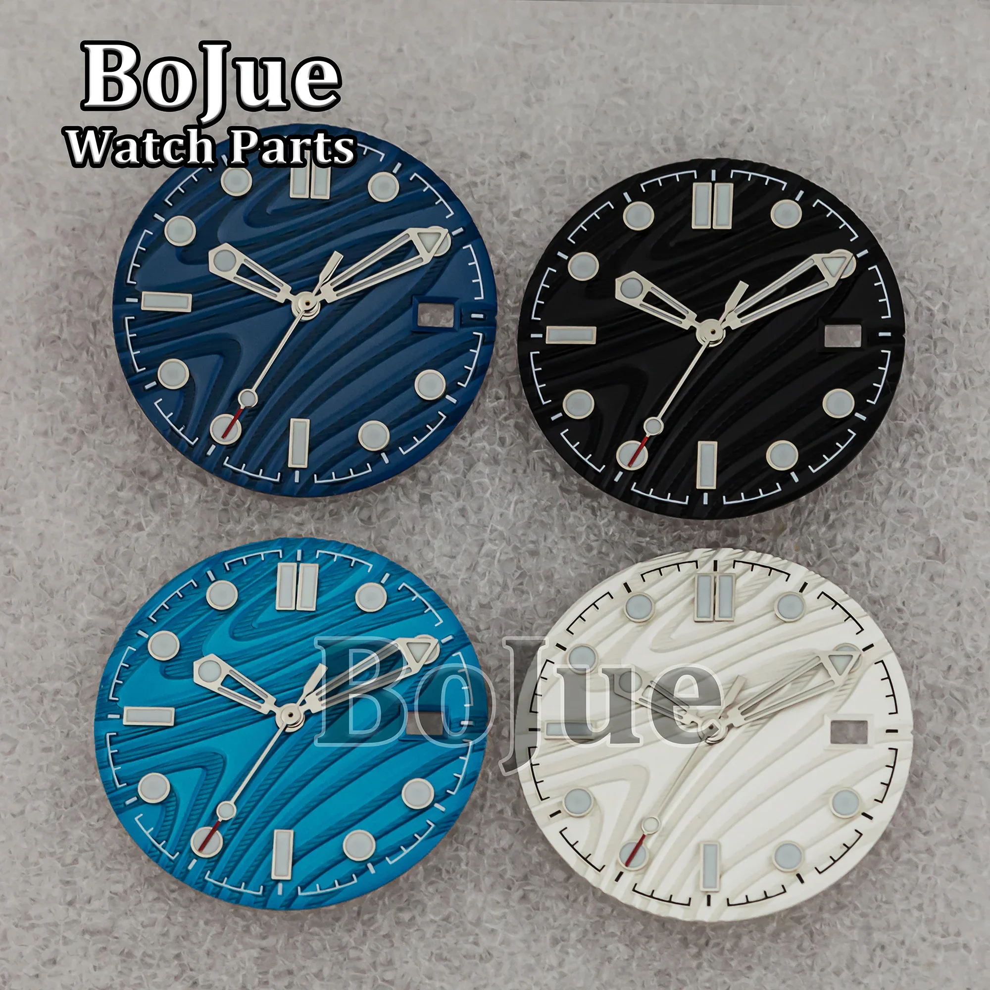 31mm NH35 dial hands Luminous face needles pointers for Seamaster 300 NH35 NH36 movement watch accessories repair tools replace